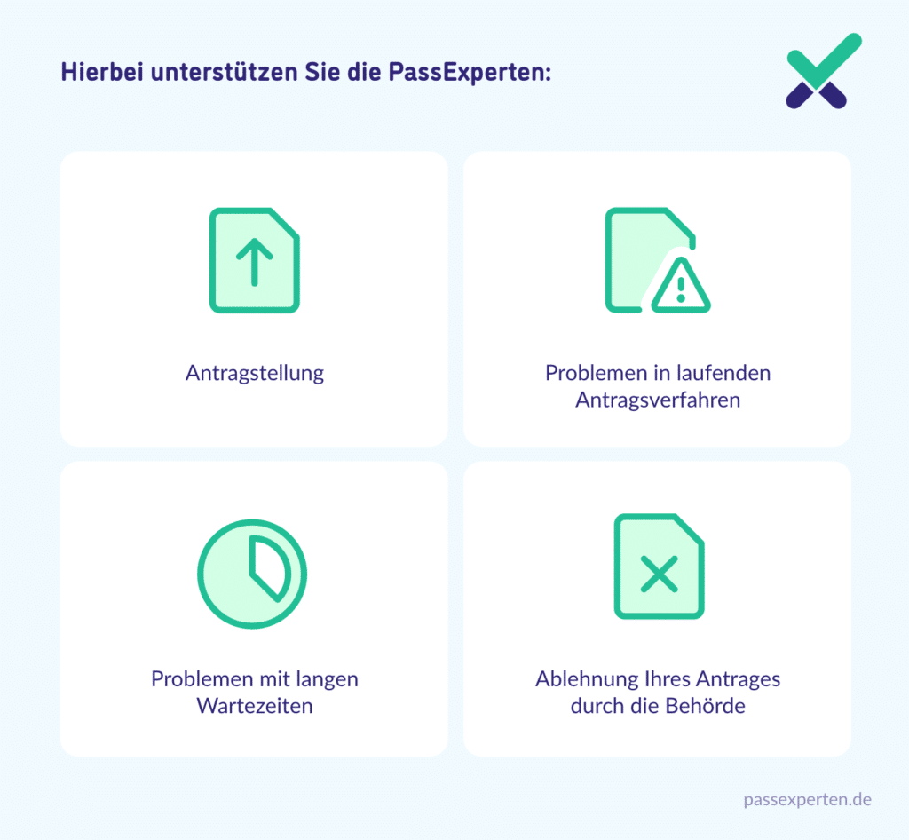 Hierbei unterstützen Sie die PassExperten: